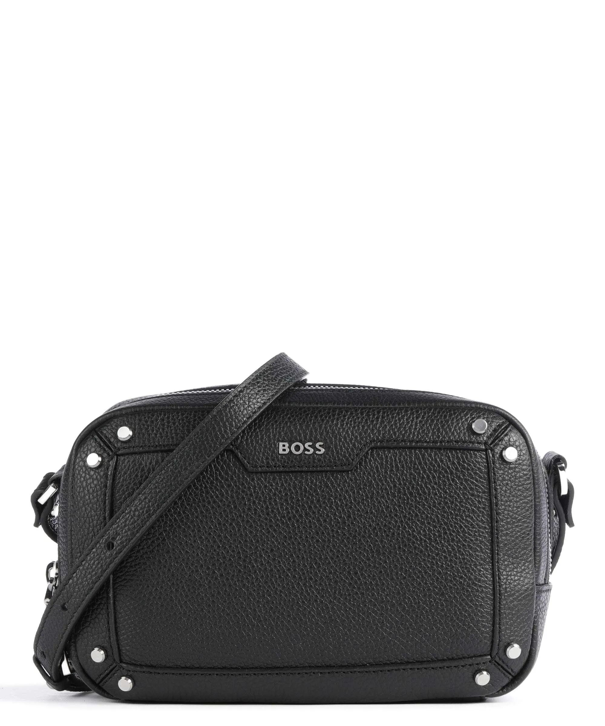  BOSS Ivy Borsa a tracolla pelle di vacchetta grana nero  