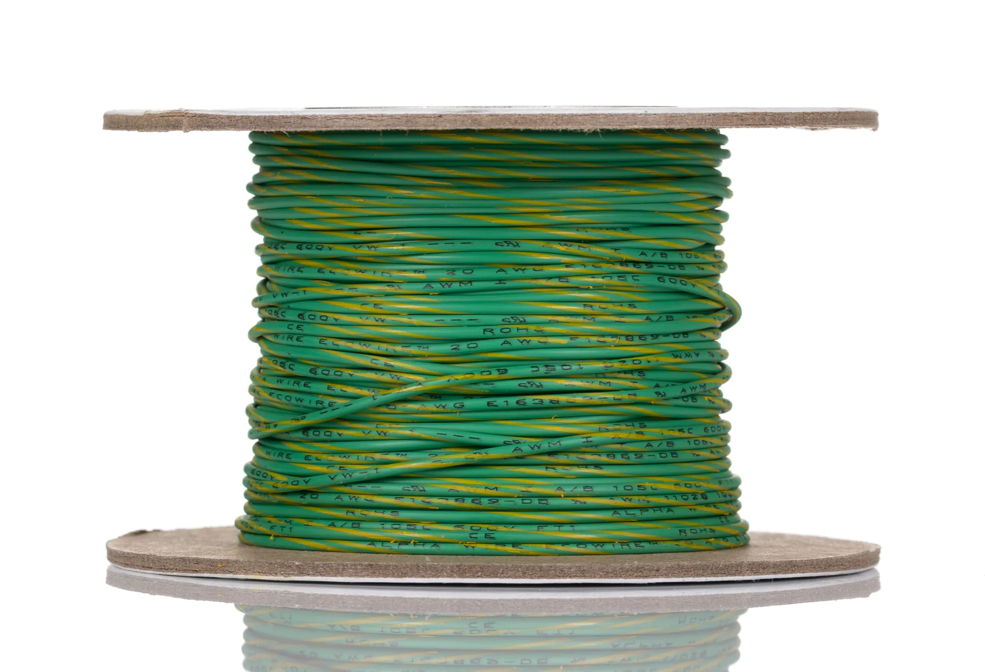 Cavo di collegamento apparecchiature Alpha Wire, 0,52 mm², 20 AWG, 600 V, 30m, Verde-Giallo, UL11028