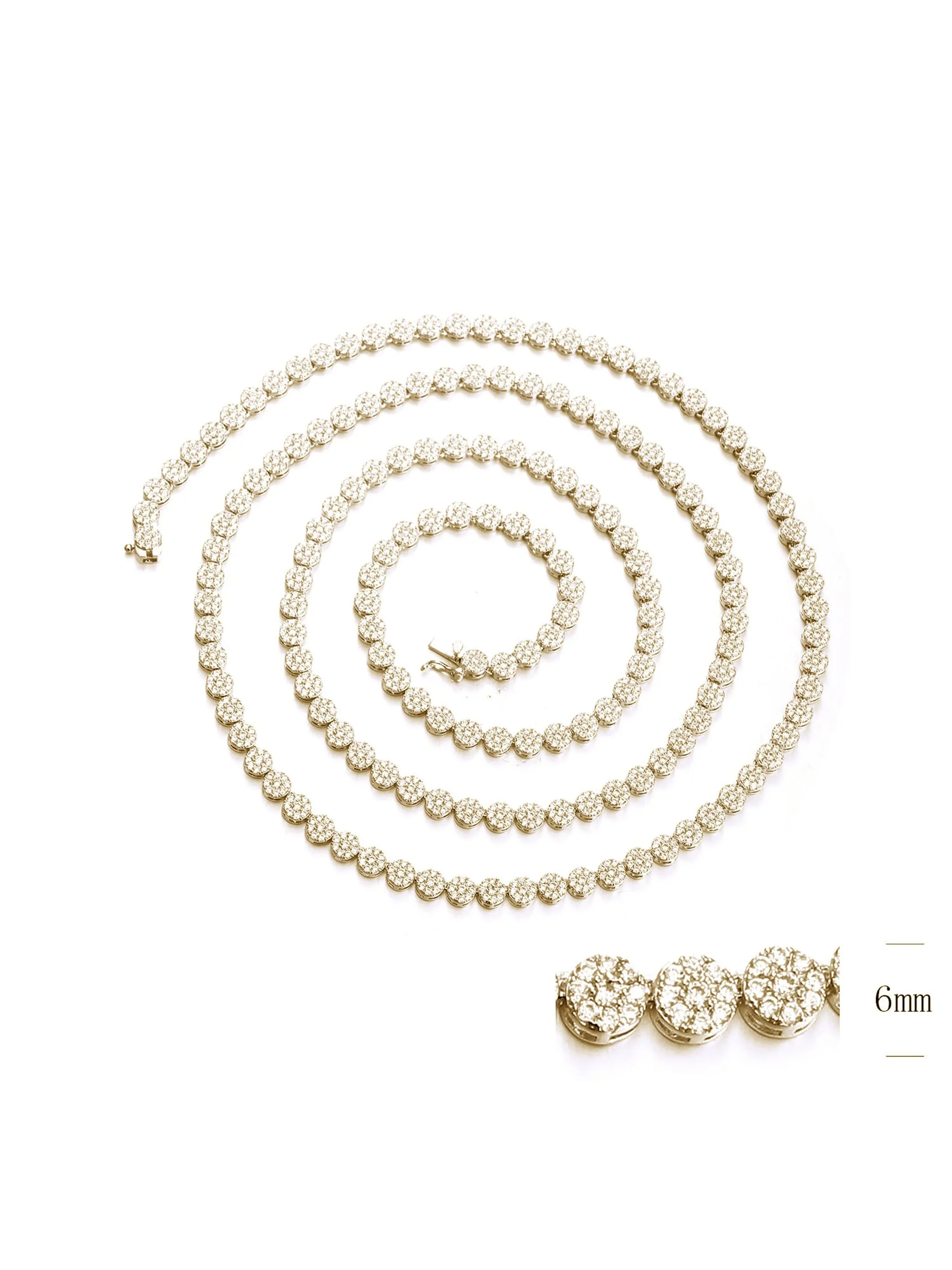 Collana TENNIS FLOWERS Gold