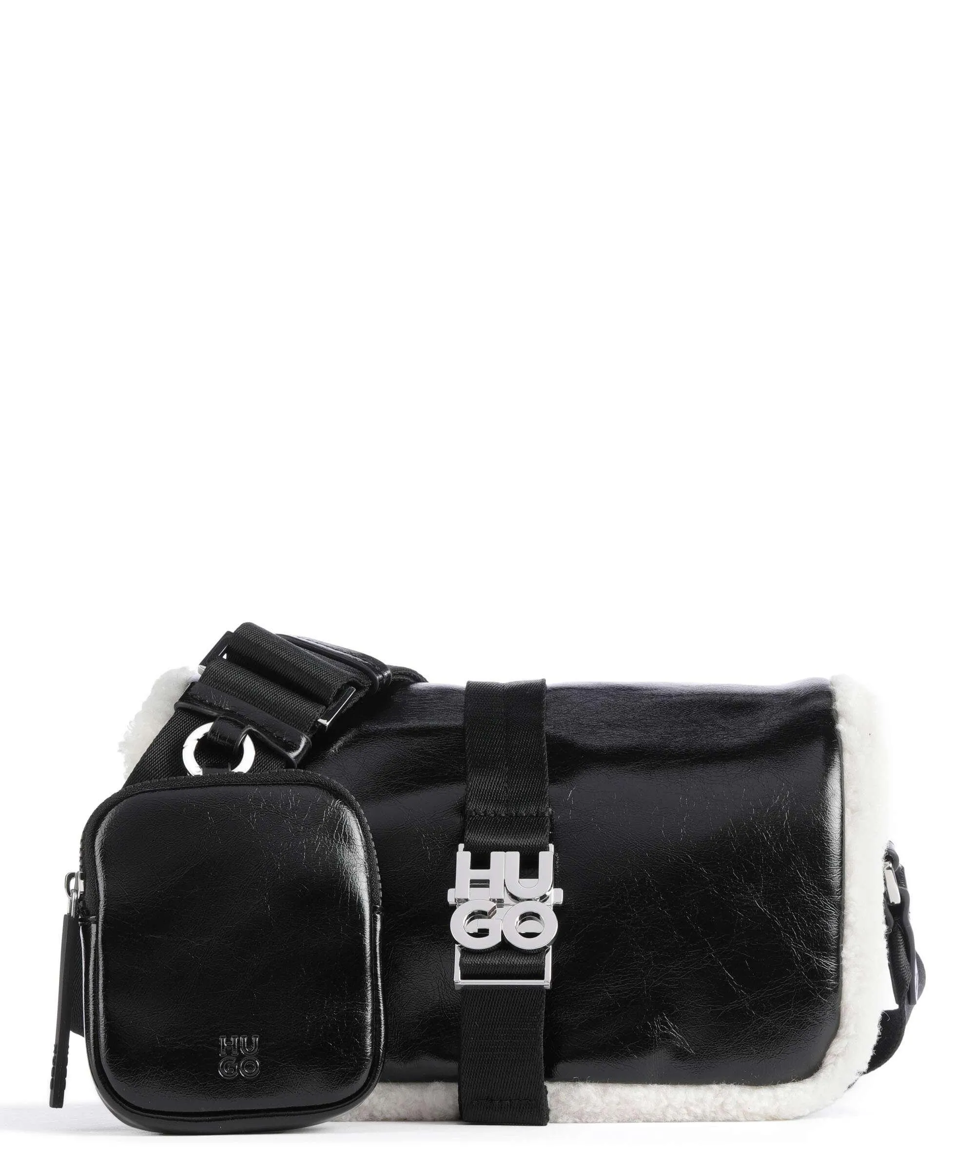 Hugo Stacked Borsa a tracolla pelle sintetica nero  