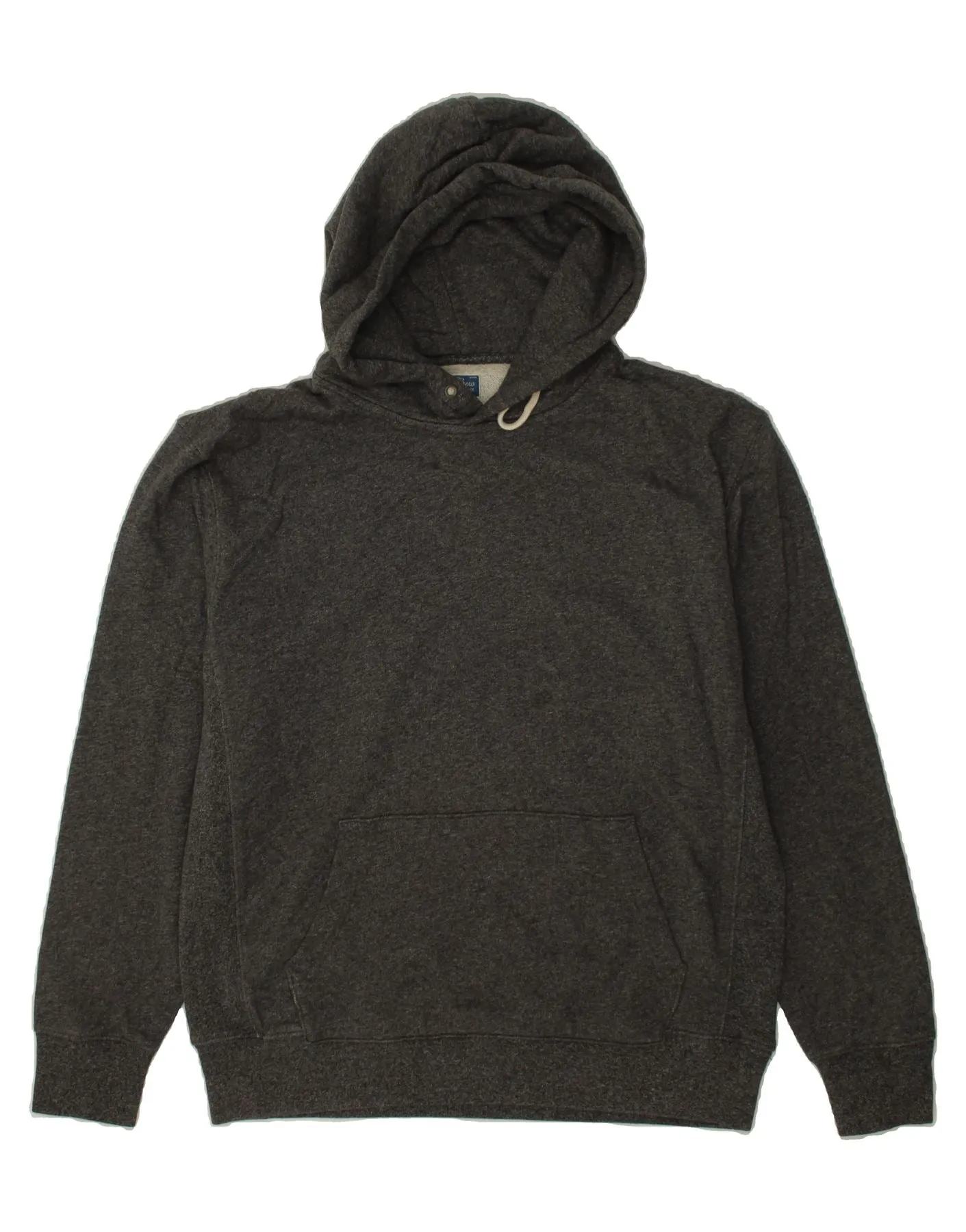 J. CREW Mens Hoodie Jumper Large Grey Cotton