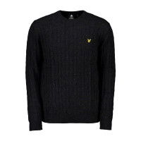 LYLE & SCOTT MAGLIONE GIROCOLLO A TRECCE IN COTONE E LANA