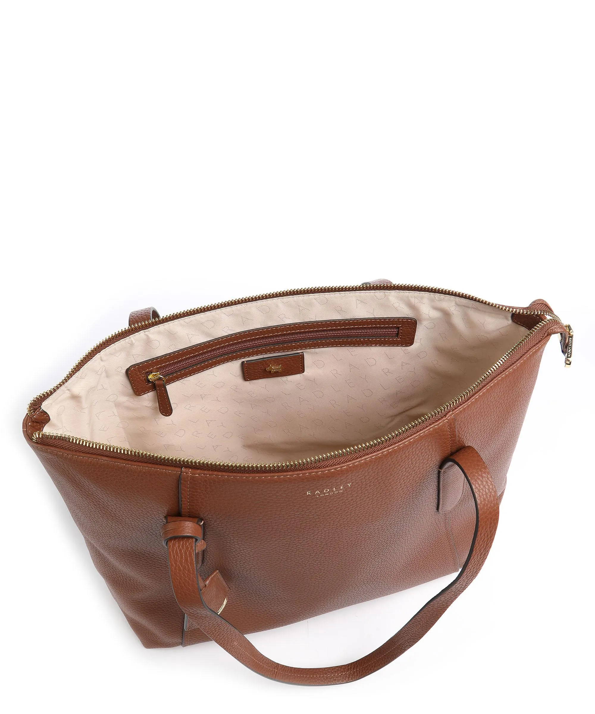  Radley London Wood Street 2.0 Borsa shopper pelle granulata marrone  