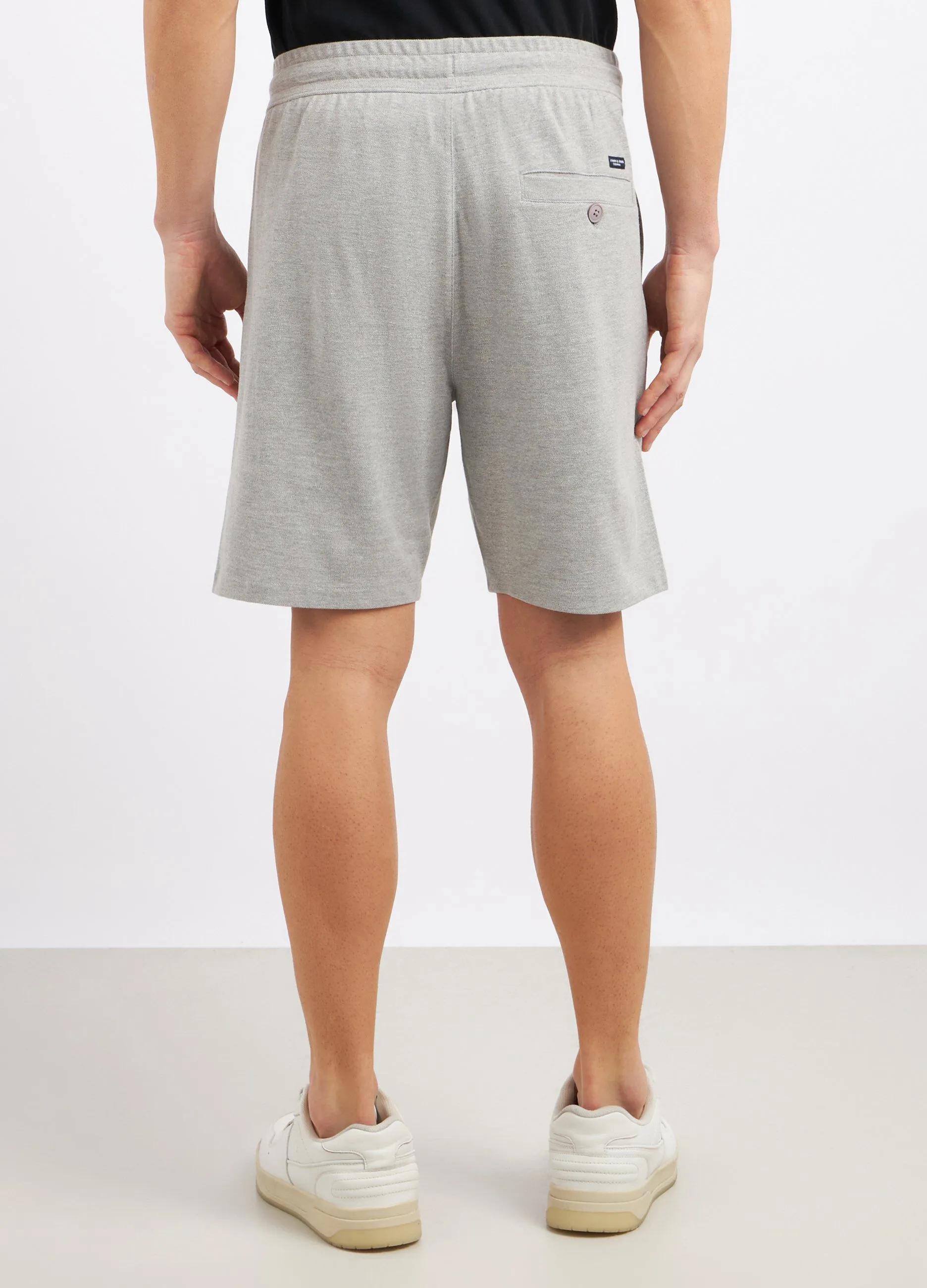 Shorts in cotone garzato uomo